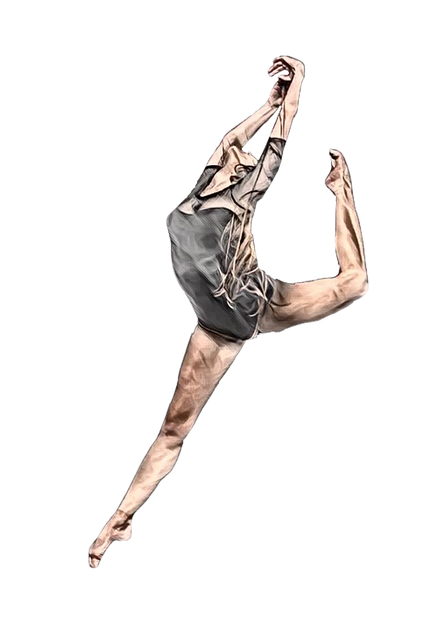 Free woman dancer ballet illustration