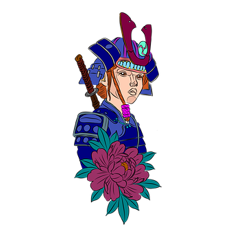 Free Samurai Warrior illustration and picture