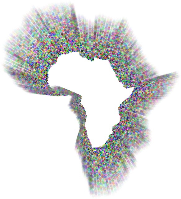 Free africa continent map vector