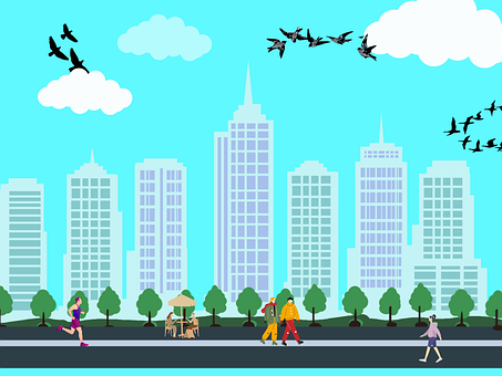Free City Skyscraper illustration and picture