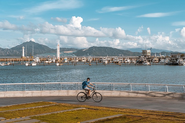 Strand, Hafen, Promenade, Fahrradtour