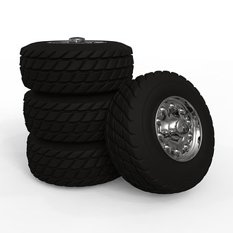 Wiel, Vrachtwagen, Industrieel, Plastic