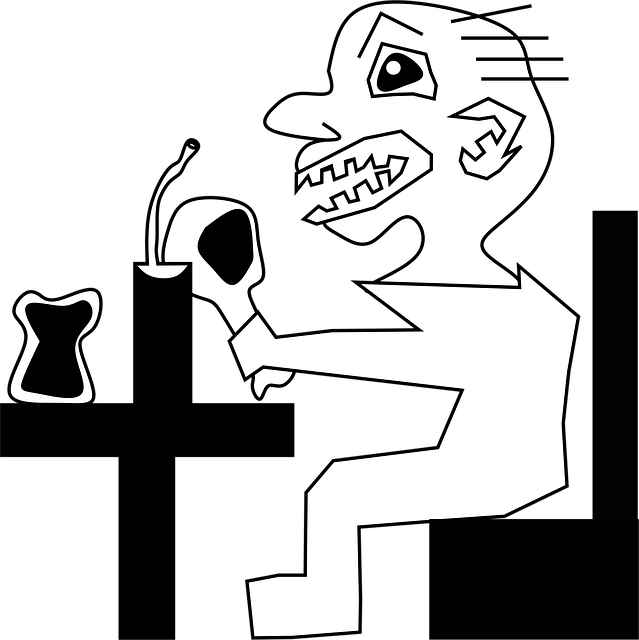 Free eating drawing cartoon vector