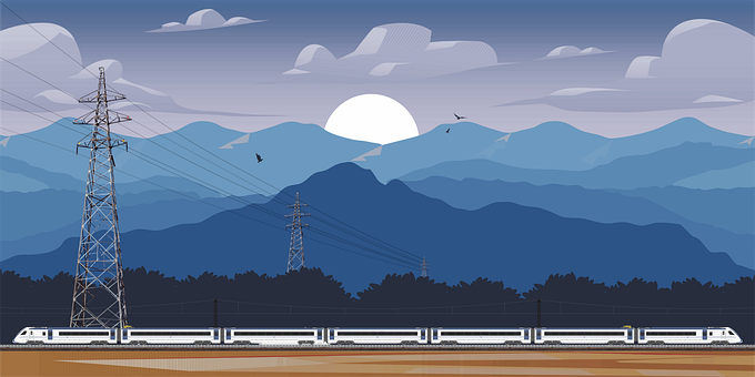 Free Train Railroad illustration and picture