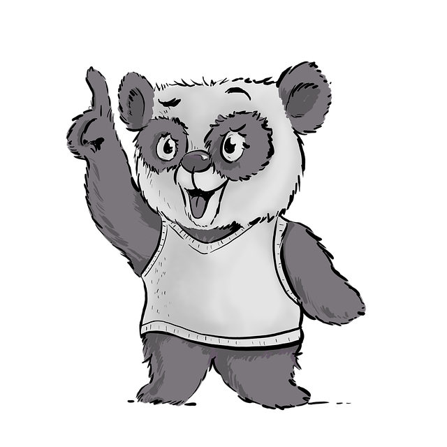 Free panda teddy bear education illustration