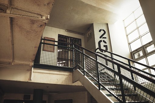 Gevangenis, Trap, Niveau, Gebouw