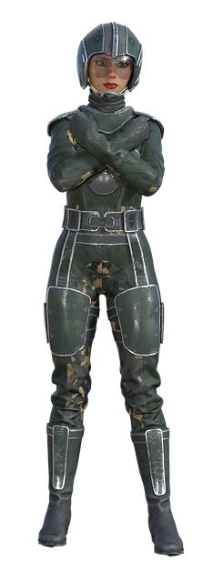 Free woman pilot uniform illustration