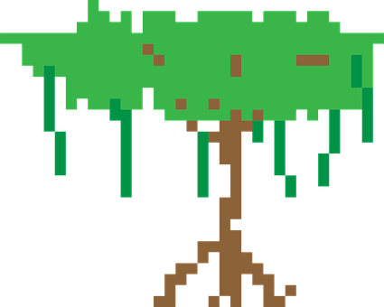 Free Tree Pixelart vector and picture