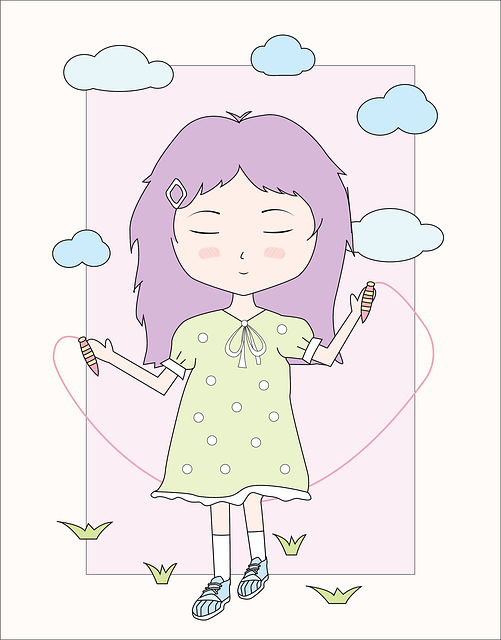 Free summer play joy illustration