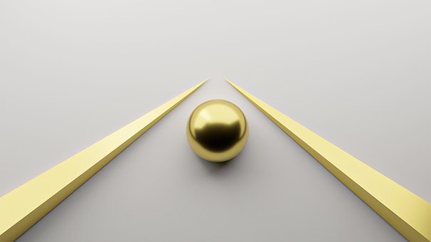 Gold, Ball, Kugelgoldtapete