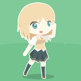 Κορίτσι, Anime, Κινουμενο Σχεδιο, Chibi