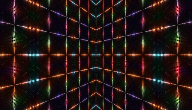 Download free HD stock image of Cubes Lights Free cubes lights geometric pattern illustration