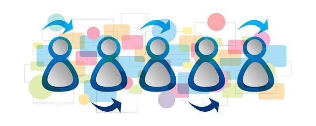 Free social media people social network illustration