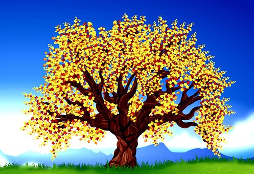 Peisaj, Copac, Clipart, Natura, Pașnică