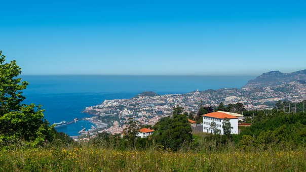 By, Hav, Madeira, Spanien, Panorama