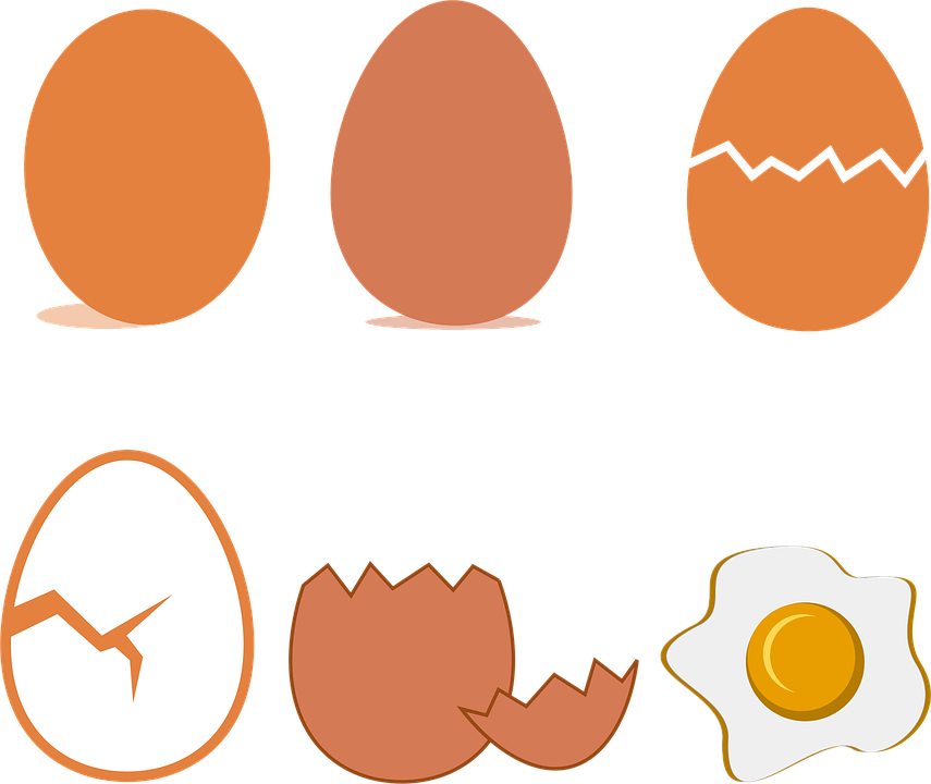 Ägg Knäckt Tecknad Serie - Gratis vektorgrafik på Pixabay