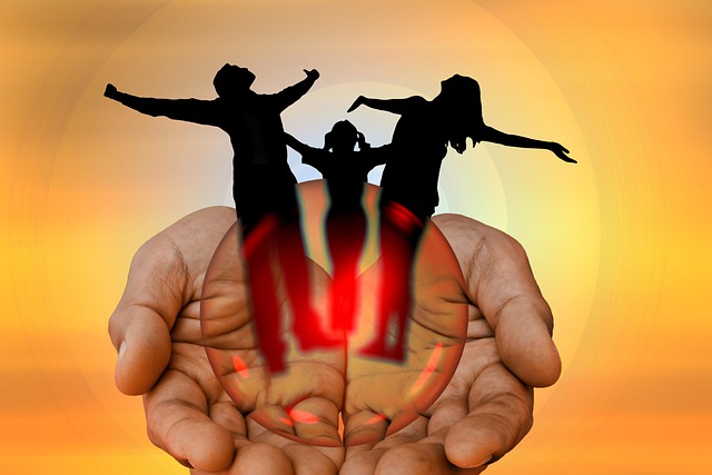 Free hand to protect protection illustration