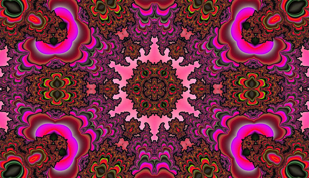 Download free HD stock image of Psychedelic Mandala Free psychedelic mandala pattern illustration