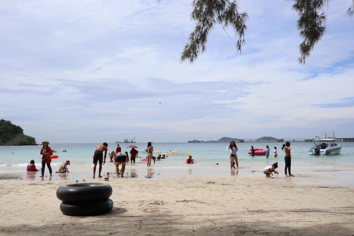 Hav, Strand, Sattahip, Thailand, Smuk