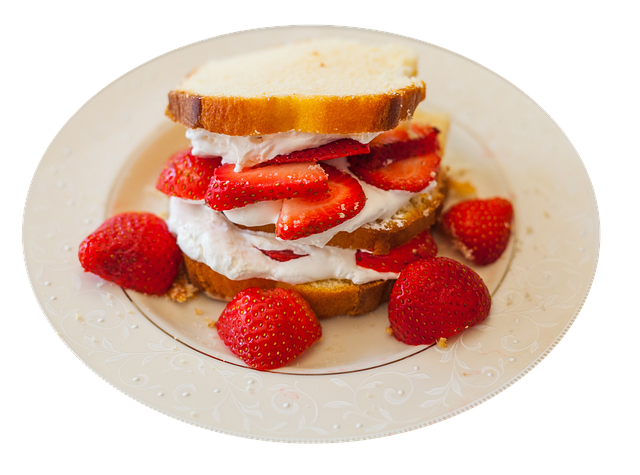Free food dessert shortcake illustration