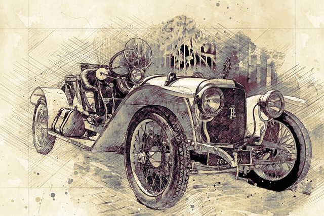 Free car automobile panhard illustration