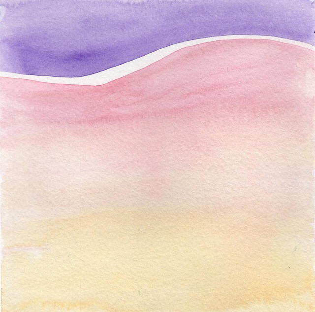 Free abstract pastel landscape illustration