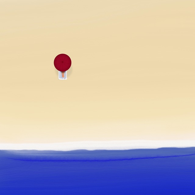 Free sea beach nature illustration