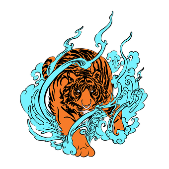 Free Predator Tiger illustration and picture
