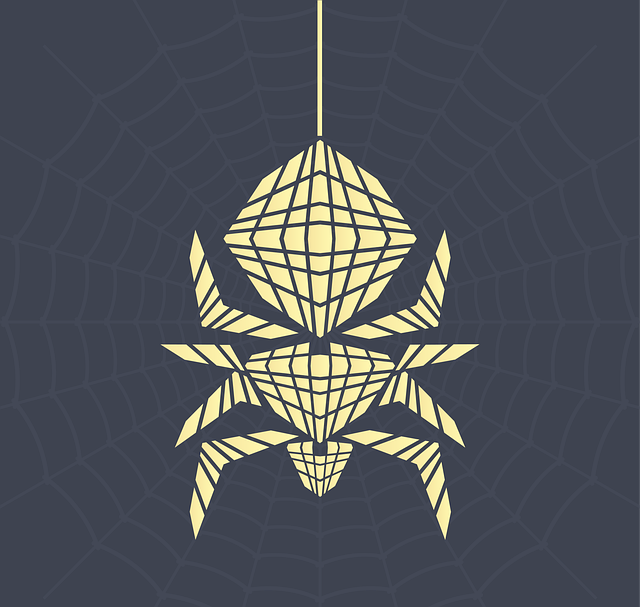 Free halloween spider web vector