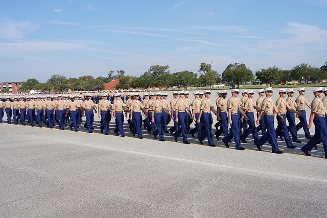 Free Marines Marching Military Brothers photo and picture
