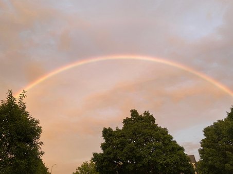 Free Rainbow Rain photo and picture