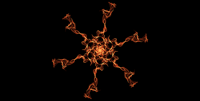 Free Flame Stars illustration and picture