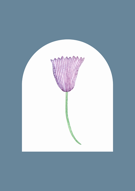 Free flower minimal background illustration