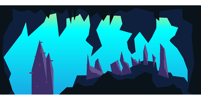 Free cave stone underground illustration