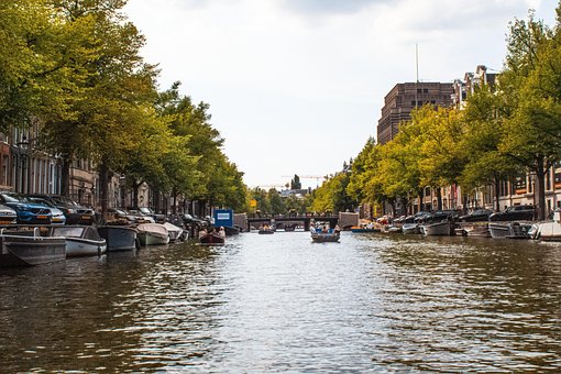 Båter, Elv, Kanal, By, Urban, Amsterdam