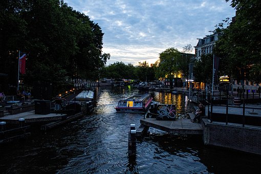 Båter, Elv, Kanal, By, Urban, Amsterdam