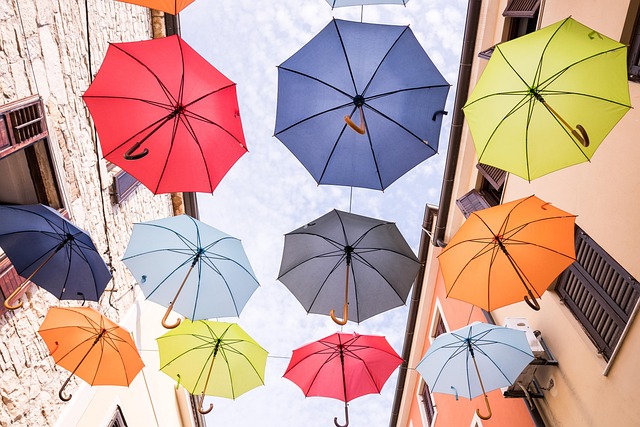 Free Umbrellas Street Decoration photo and picture
