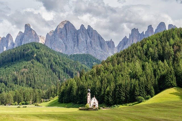 Free Church Dolomites photo and picture