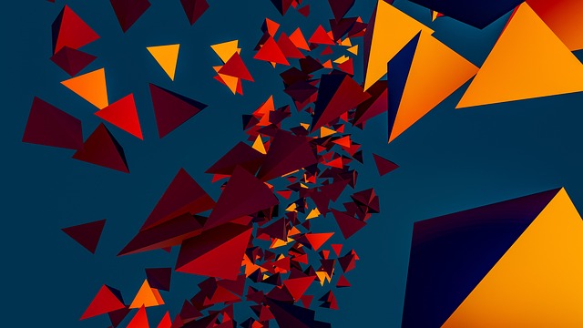 Free computer art pyramids geometric art illustration