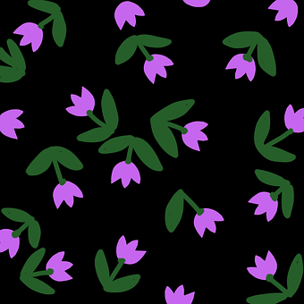 Blomstret, Lilla Tapet, Lilla Baggrund