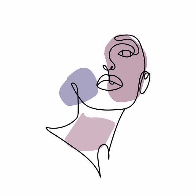 Kvinde, Ansigt, Tegning, Baggrund