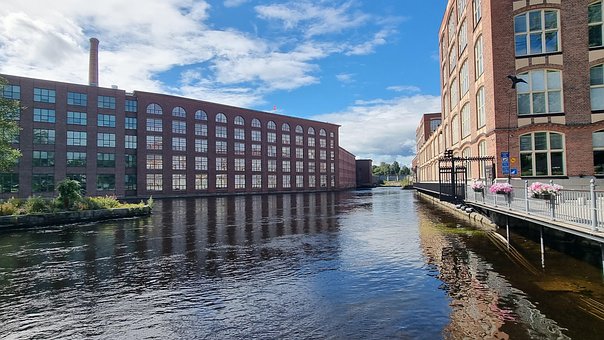 Stadt, Fluss, Wasser