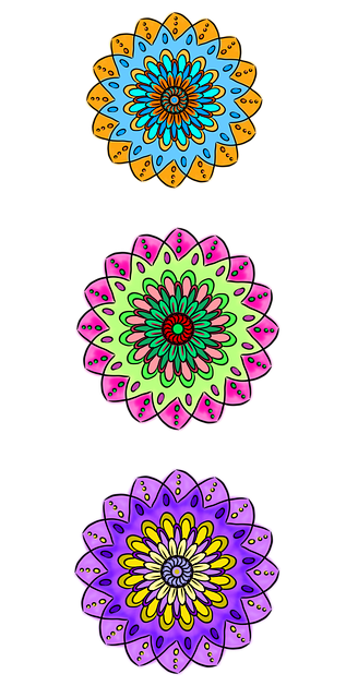 Free floral pattern flowers nature illustration