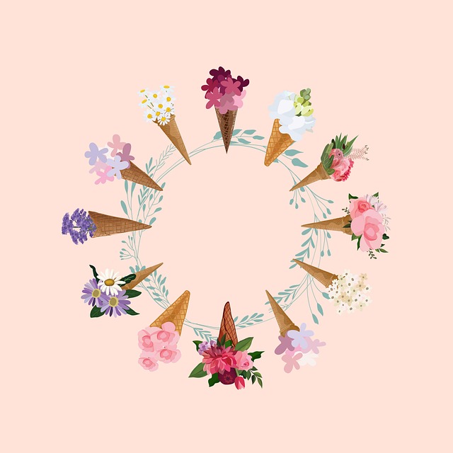 Free wreath flowers wreath tap illustration