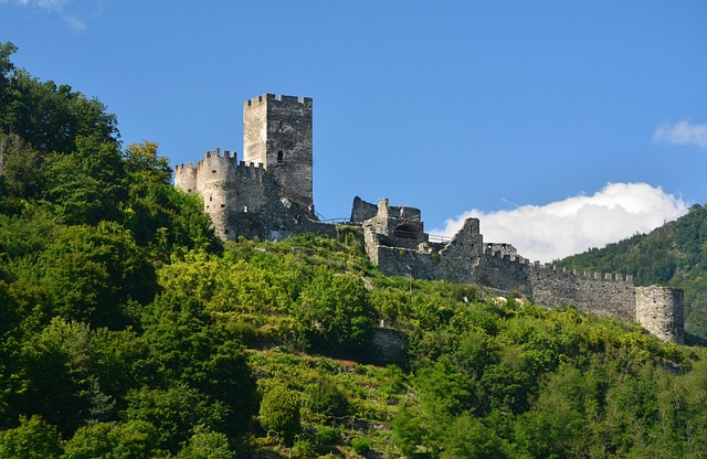 Landskab, Østrig, Slot, Wachau