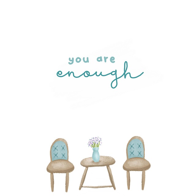 Free quote you are enough vintage furniture illustration