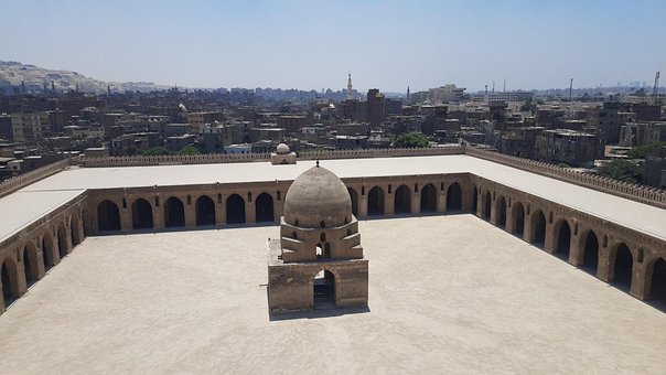 Bygge, Gammel, Moské, Cairo, Kamera