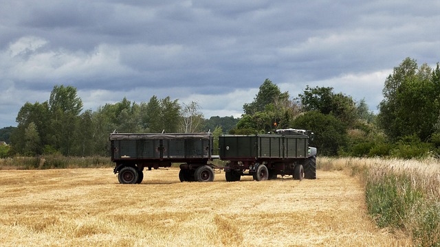 Traktor, Landwirtschaft, Feld, Ernte