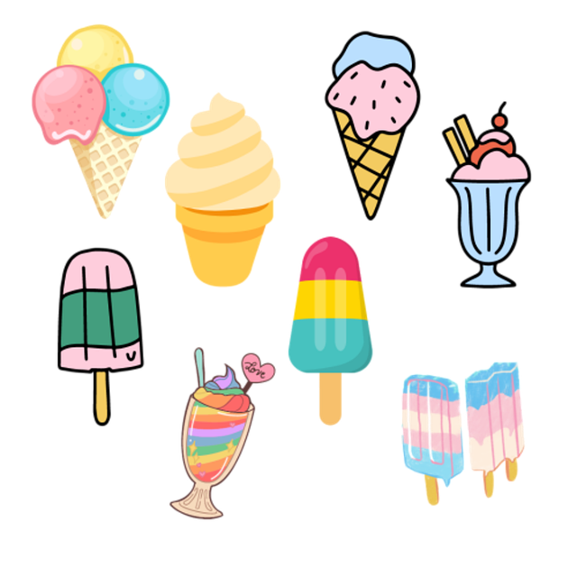 Free ice cream chocolate cone illustration