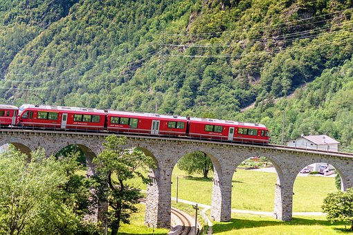 Swiss, Kereta Api Rhaetian, Viaduct